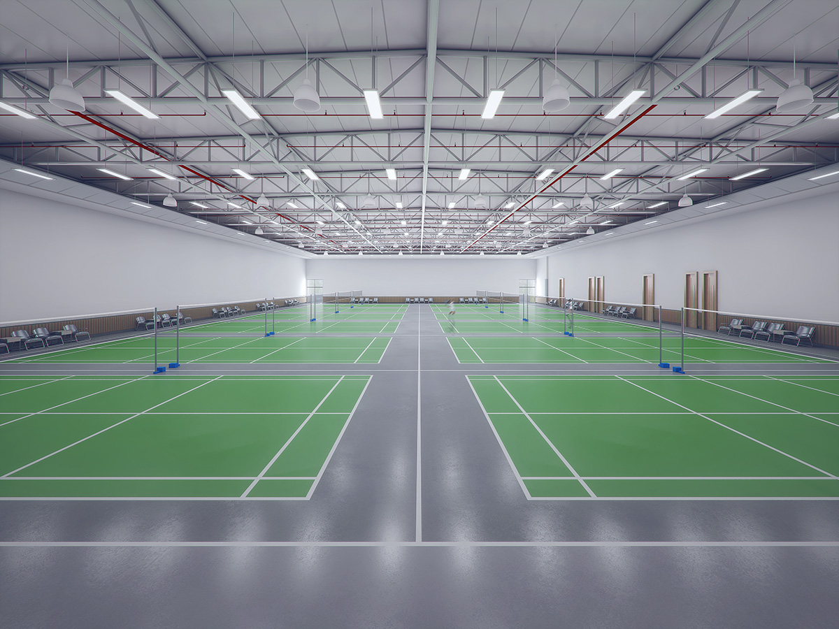 武汉榕霖职业技术学校羽毛球场